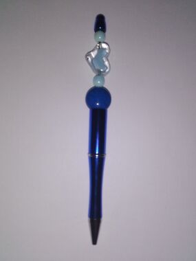 Blue Decorative Beaded Pen